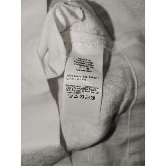 Madewell Womens Linen Embroidered Square Neck Tank Mini Dress Size 2 NWT Cruise - Picture 5 of 10